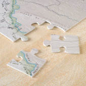 大きいくねり(テキサス州)の地図のパズル ジグソーパズル (側面)