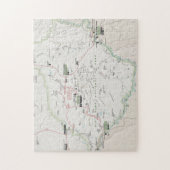 大きいくねり(テキサス州)の地図のパズル ジグソーパズル (縦)