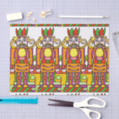 大きいくるみ割りのティッシュペーパー 薄葉紙 (クラフト)