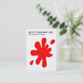 大きいしみ-白の赤 名刺 (スタンド正面)