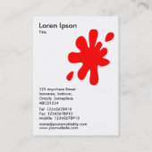 大きいしみ-白の赤 名刺 (裏面)