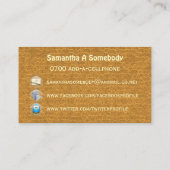 大きいのまわりにの社会的なネットワーキングのプロフィール 名刺 (裏面)