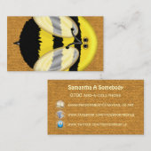 大きいのまわりにの社会的なネットワーキングのプロフィール 名刺 (正面/裏面)