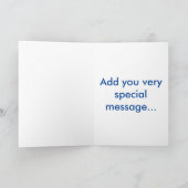 大きいの(カードの中の一流の)特別教書感謝していしています サンキューカード (内部)