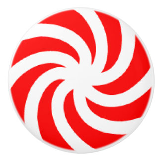 大きいはっか菓子の陶磁器のノブ セラミックノブ