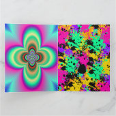 大きいはね飛ばされた挨拶状 カード (内部)