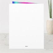 大きいはね飛ばされた挨拶状 カード (裏面)