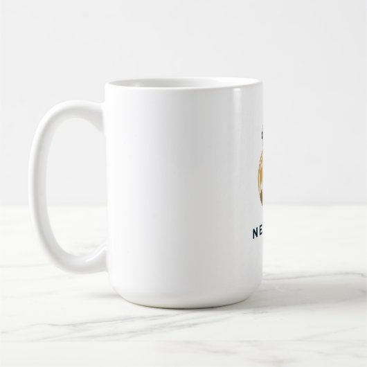 大きいアップルアイコン コーヒーマグカップ (左)