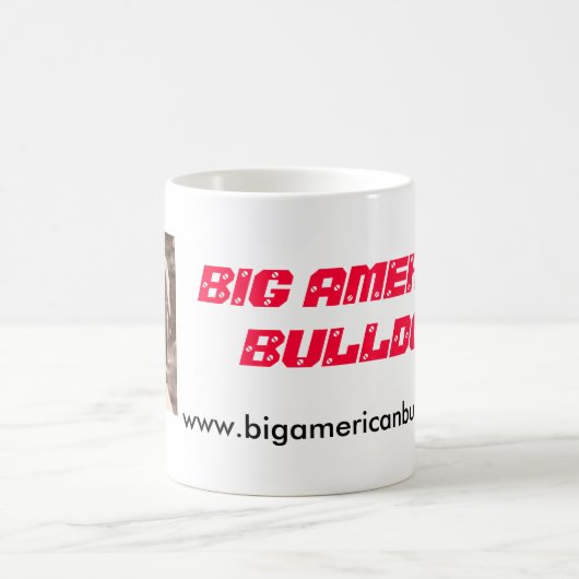 大きいアメリカのブルドッグのマグ コーヒーマグカップ (中央)