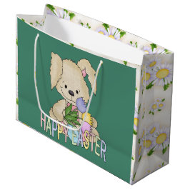 大きいイースターのウサギの休日のギフトバッグ ラージペーパーバッグ