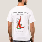 大きいエドのチリペッパー Tシャツ (裏面)