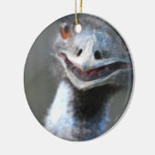 大きいエミューのオーナメント セラミックオーナメント (左)