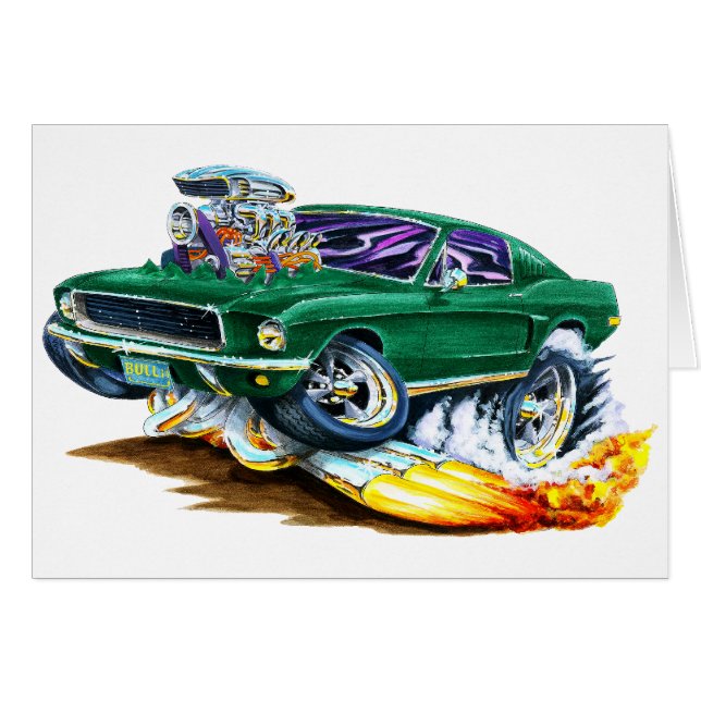 大きいエンジンを搭載するBullittのムスタング (正面横)