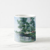 大きいオオカミポイント コーヒーマグカップ (中央)