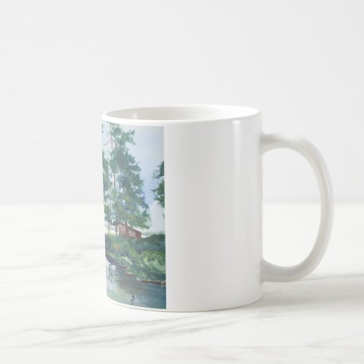 大きいオオカミポイント コーヒーマグカップ (右)