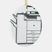 大きいオフィスプリンター セラミックオーナメント (右)