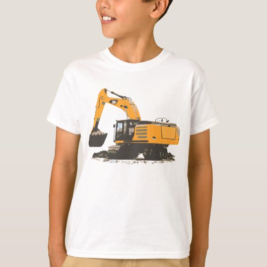 大きいオレンジレトロの掘削機#3 Tシャツ (正面)
