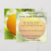 大きいオレンジ家宝のトマト 招待状 (正面/裏面)