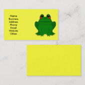 大きいカエルが付いている名刺 名刺 (正面/裏面)