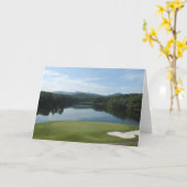 大きいカヌー、ジョージアの挨拶状 カード (黄色い花)