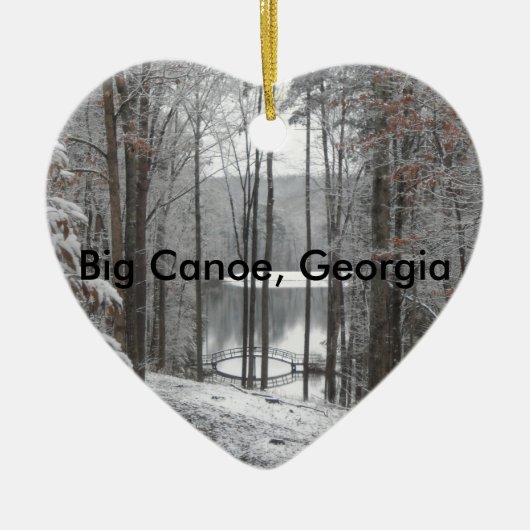 大きいカヌー、ジョージア セラミックオーナメント (正面)