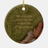 大きいカボチャパーソナライズなオーナメント セラミックオーナメント (裏面)