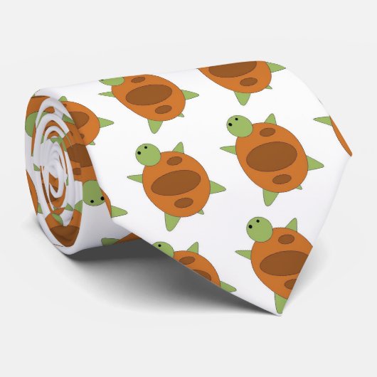 大きいカメのタイ ネクタイ (ロール)