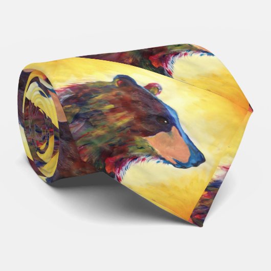 大きいカラフルの抽象芸術くまの芸術 ネクタイ (ロール)