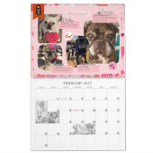 大きいカレンダー（2ページ）、白 カレンダー (2月 2027)