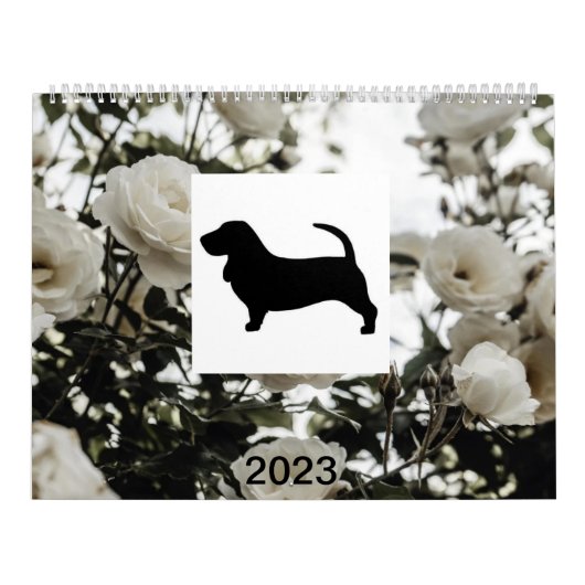 大きいカレンダー（2ページ）、白 カレンダー (カバー)