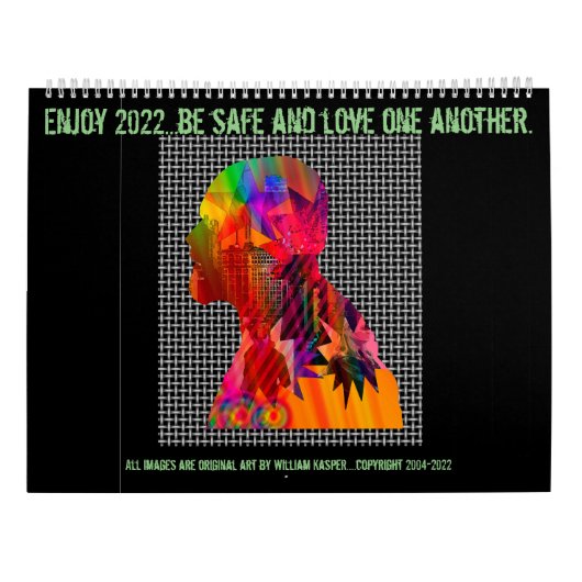 大きいカレンダー（2ページ）、白 カレンダー (裏面)