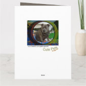 大きいカード | (犬)スタッフォードブルテリア誕生日 カード (裏面)