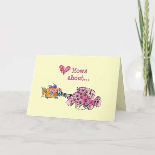 大きいキスの漫画の魚をぬらして下さい シーズンカード (正面)