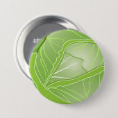 大きいキャベツ3インチの円形ボタン 缶バッジ (正面&裏面)