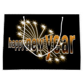 大きいギフトバッグ明けましておめでとうの ラージペーパーバッグ (正面)