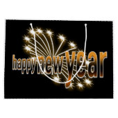 大きいギフトバッグ明けましておめでとうの ラージペーパーバッグ (裏面)