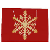 大きいクリスマスのギフトバッグ ラージペーパーバッグ (裏面)