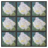 大きいクリームがかった白のGardenia ファブリック (見本)