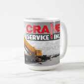 大きいクレーンマグ コーヒーマグカップ (正面右)