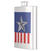 大きいクロムはお祝い色の銀製の星を好みます フラスク (左)