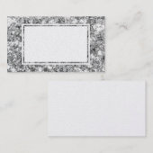 大きいグリッターの輝きの銀のブランクの名刺 名刺 (正面/裏面)