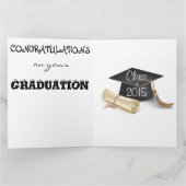 大きいグリーティングカード/卒業表 カード (内部)