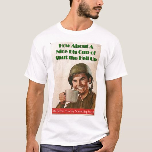 大きいコップのティー Tシャツ (正面)