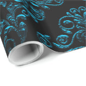 大きいゴシック様式IVダマスク織のエレガントな休日 ラッピングペーパー (ロールコーナー)