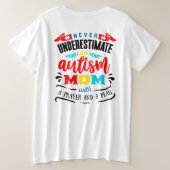 大きいサイズ レディース 基本的Tシャツ Never プラスサイズTシャツ (デザイン裏面)
