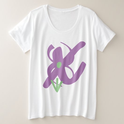 大きいサイズ レディース Tシャツ アート デザイン (デザイン正面)