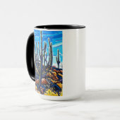 大きいサグアロのマグ マグカップ (正面左)