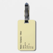 大きいサケのためのはえの魚釣り ラゲッジタグ (裏面縦)