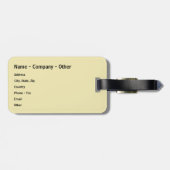 大きいサケのためのはえの魚釣り ラゲッジタグ (裏面横)