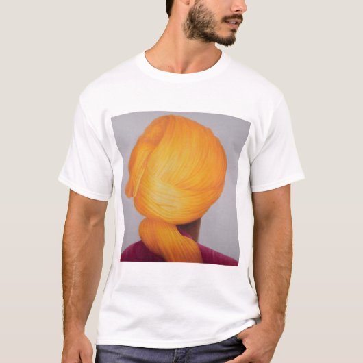 大きいサフランのターバン Tシャツ (正面)